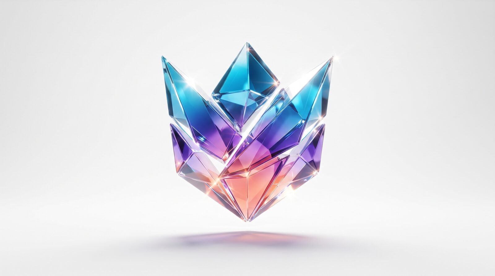 Faceted crystal graphic representing StreamPro's precision broadcast signal